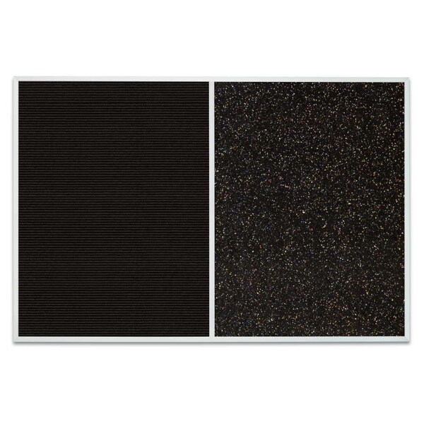 Sliding Door Indoor Enclosed Corkboard, 9